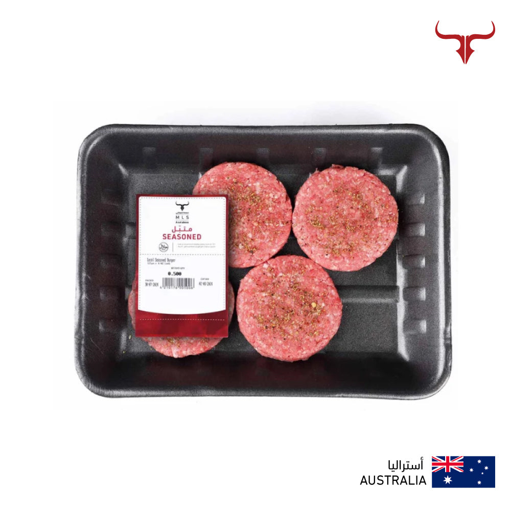 Local Seasoned AUS Grass-Fed Lamb Burger-125gm x 4