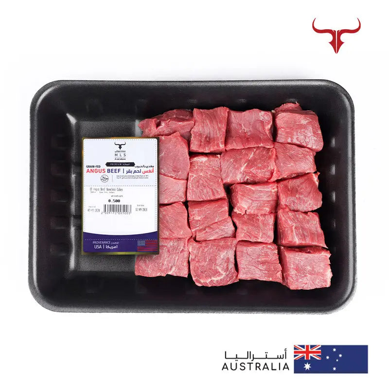 US Angus Beef Boneless Cubes Muscat Livestock