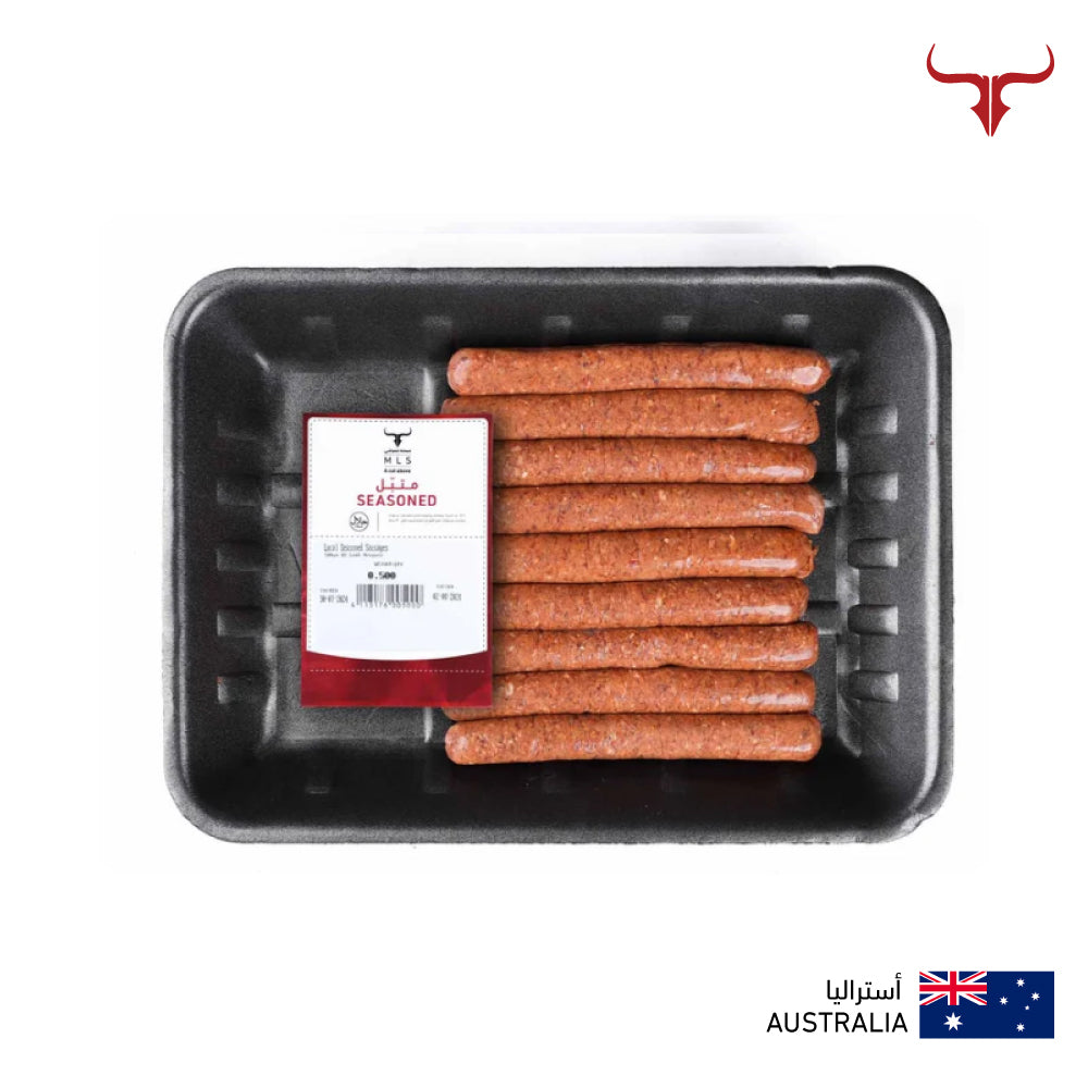 Local Seasoned AUS Grass-Fed Lamb Merguez Sausages - 500gm