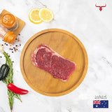 AUS Grass-Fed Beef Striploin Steak Muscat Livestock