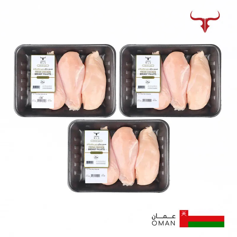 Local ﻿Chicken Breast Boneless Skinless Box 3kg Muscat Livestock