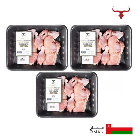 Local ﻿Chicken Mix Cuts Box Skinless 3kg Muscat Livestock