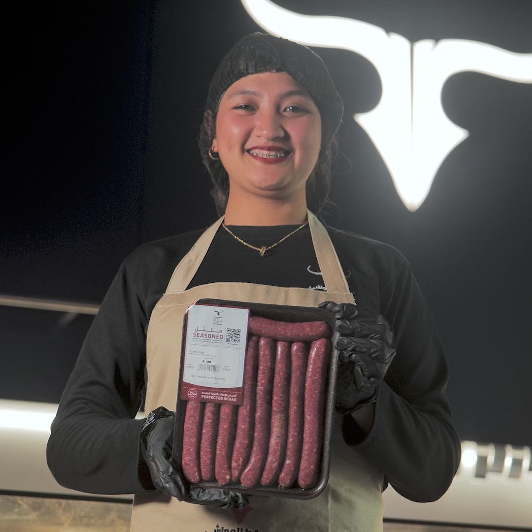 Local Seasoned NZ Grass-Fed Beef Merguez Sausages - 500gm
