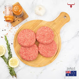 Muscat Livestock Australian Black Angus Beef AUS Angus Beef Burger 125gm x 4 patties